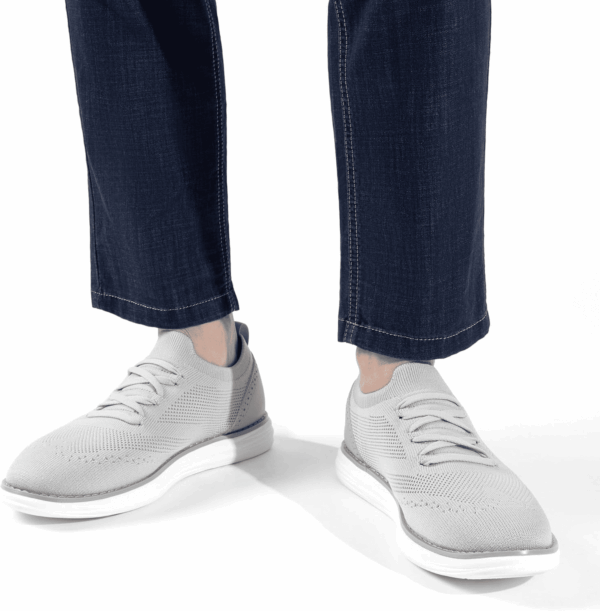 Men'S Knitflex Smartcraft Mesh Oxfords Sneakers Casual Dress Lace-Up Lightweight Walking Shoes - Image 6