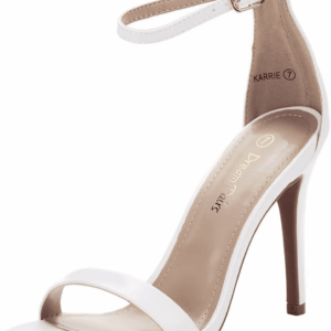 Women'S High Heels Flower Ankle Strap Stilettos round Open Toe Dressy Sexy Sandals