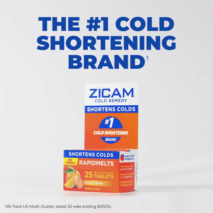 Cold & Flu-Like Symptoms with Echinacea and Sambucus, Homeopathic, Zinc, Cooling Peppermint Flavor, Helps with Cold Symptoms, 20 Tablets - Image 6