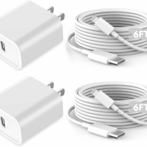 Fast Iphone Charger,2Pack[Apple Mfi Certified] Quick Fast Apple Charger 6Ft Long USB C Lightning Cable Fast Charging Cord USB Charger Block Adapter for Iphone 14 Plus/14 Promax/13 Mini 12/11/Xs/Ipad