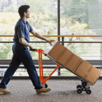 3In1 Aluminum Hand Truck 880 Lb Capacity, Stair Climbing Cart Utility Cart Converts from Hand Truck Dolly to Platform Cart 3 Positions for Transport & Moving with 10" Rubber Wheels - Image 9