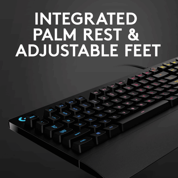 213 Prodigy Gaming Keyboard, LIGHTSYNC RGB Backlit Keys, Spill-Resistant, Customizable Keys, Dedicated Multi-Media Keys – Black - Image 5
