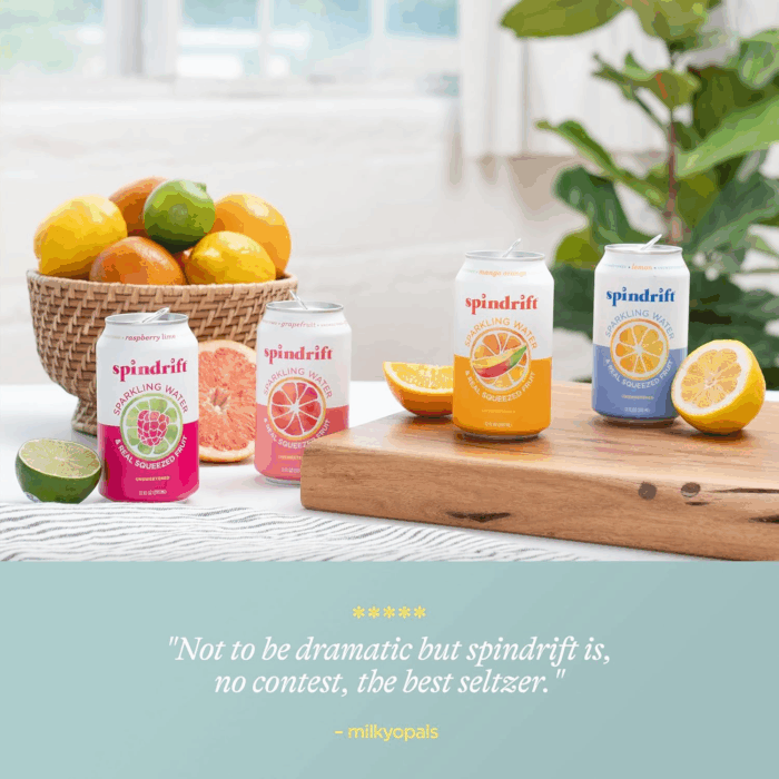 Sparkling Water, 4 Flavor Variety Pack, Made with Real Squeezed Fruit, 12 Fl Oz (Pack of 20) - Image 4