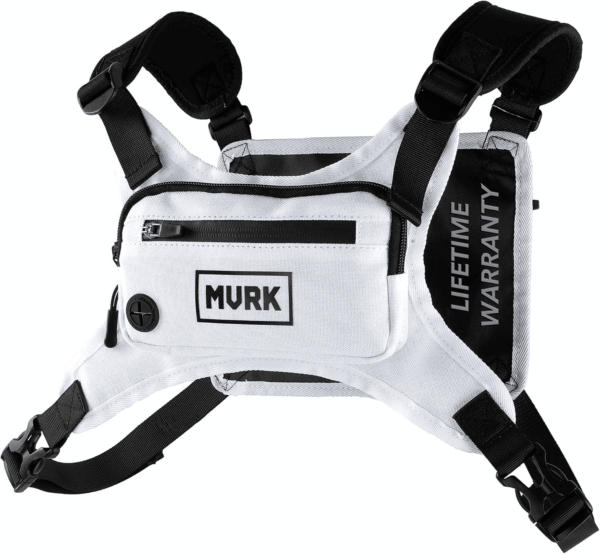 Water Resistant Chest Pack - Running Vest for Workouts, Running Phone Holder Extra Storage, Lightweight Running Pack