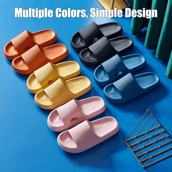 Cloud Slippers for Women and Men, Pillow House Slippers Shower Shoes Indoor Slides Bathroom Sandals, Ultimate Comfort, Lightweight, Thick Sole, Non-Slip, Easy to Clean - Image 6