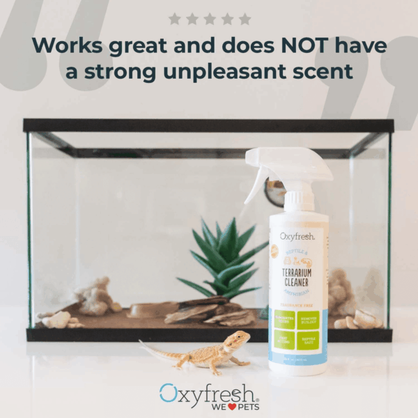 Premium Terrarium Cleaner – Professional Amphibian and Reptile Terrarium Smell Eliminator – Safe & Quickly Removes Waste & Odors – Streak Free Glass – Bleach Free - Image 3