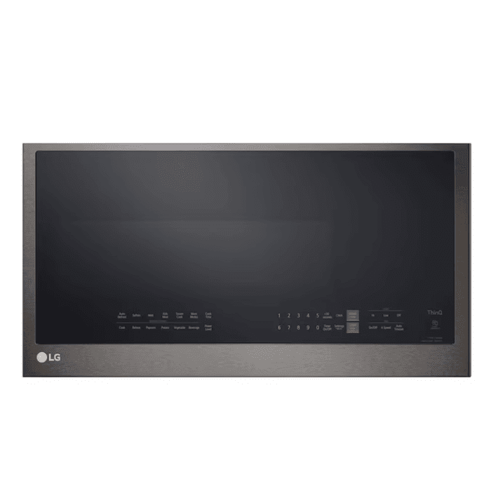 2.0-Cu Ft 29.88-In Over-The-Range Microwave with Sensor Cooking ( Printproof Black Stainless Steel )