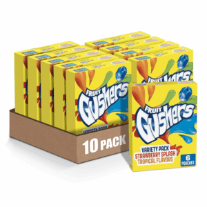 Fruit Flavored Snacks, Tropical, Gluten Free, 0.8 Oz, 6 Ct (Pack of 10)