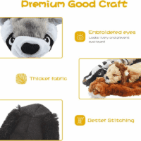Dog Squeak Toys, No Stuffing Plush Dogs Chew Toy for Small Medium Large Breed Chewer Squeaky Pet Supplies Tough Durable Puppy Teething Chewing Interactive to Keep Them Busy Best Birthday Gift - Image 6