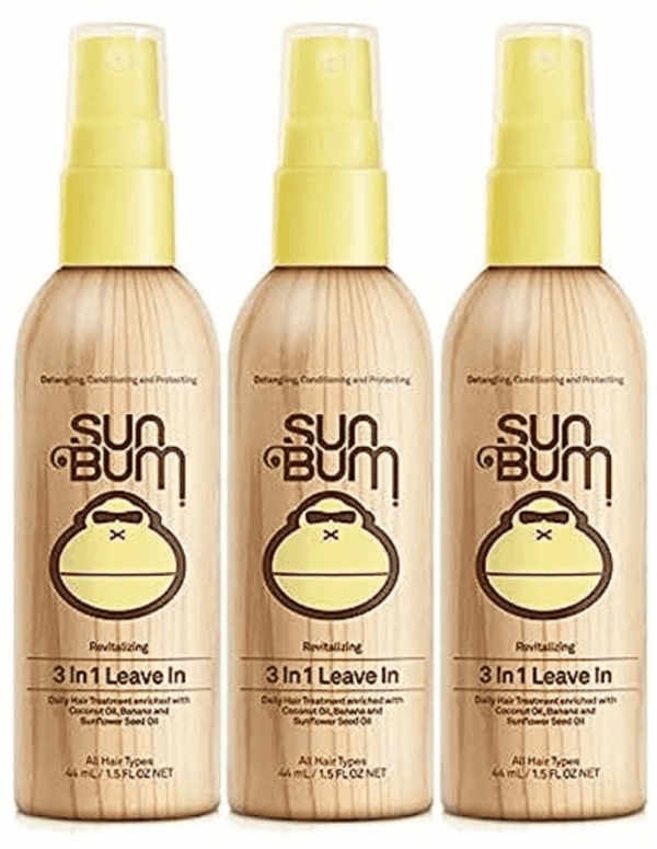Revitalizing 3 in 1 Leave in Hair Conditioner, 1.5 Oz, Pack of 3