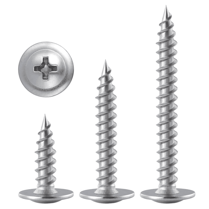 (250 Pcs)#8×1" Phillips Truss Head Wood Screws Stainless Steel 410 Quick Metal Self Tapping - Image 5
