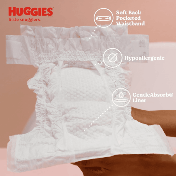Little Snugglers Baby Diapers, Size Newborn (Up to 10 Lbs), 31 Ct, Newborn Diapers (Pack of 2) - Image 5