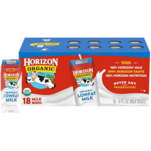 Shelf-Stable 1% Lowfat Milk Boxes, Plain, 8 Fl Oz, 18 Pack