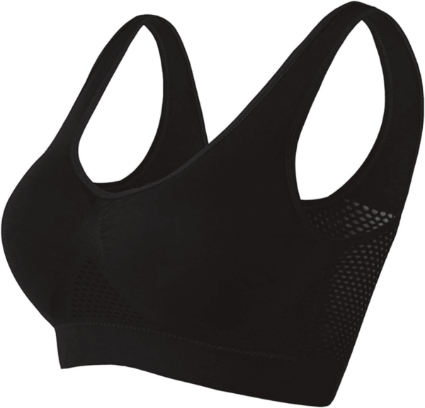 Breathable Anti-Sagging Sports Bra for Women plus Size Wireless Bras with Cooling Lift-Up Air Tech Mesh High Support - Image 2