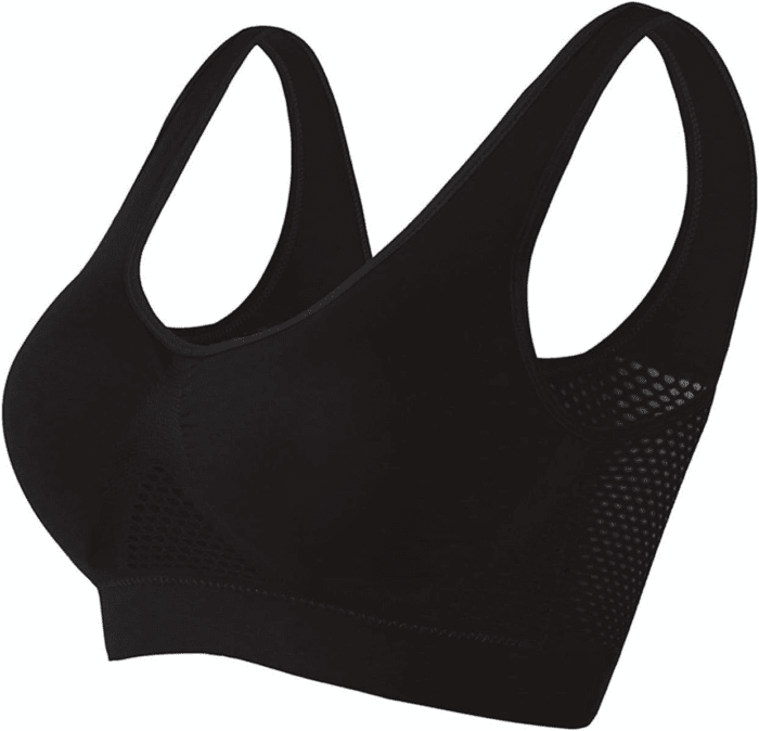 Breathable Anti-Sagging Sports Bra for Women plus Size Wireless Bras with Cooling Lift-Up Air Tech Mesh High Support - Image 2