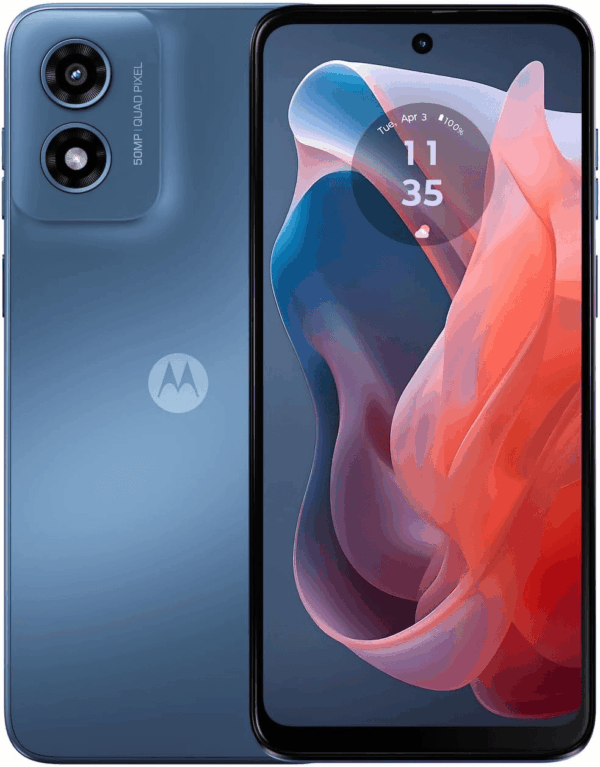Moto G Play | 2024 | Unlocked | Made for US 4/64GB | 50MP Camera | Sapphire Blue