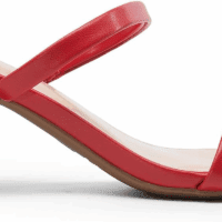 Sandal Heels for Women Low Square Open Toe Block Chunky Heels Slip on Slides Mules for Party Homecoming Daily - Image 2