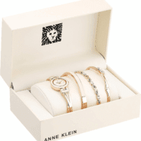 Women'S Bangle Watch and Premium Crystal Accented Bracelet Set - Image 2