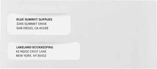 500 No. 9 Double Window Security Envelopes - Designed for Quickbooks Invoices and Business Statements with Self Seal Peel and Seal Flap - Number 9 Size 3 7/8 Inch X 8 7/8 Inch - Image 6
