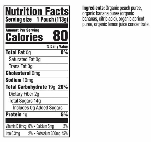 Stage 2 Organic Baby Food - Peach, Banana, and Apricot - 4 Oz Pouch (Pack of 12) - Organic Fruit and Vegetable Baby Food Pouch - Image 5
