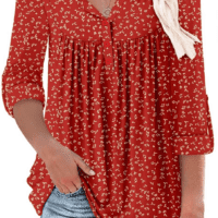 Womens Long Sleeve Tunic Tops Floral Fall Blouse Shirts