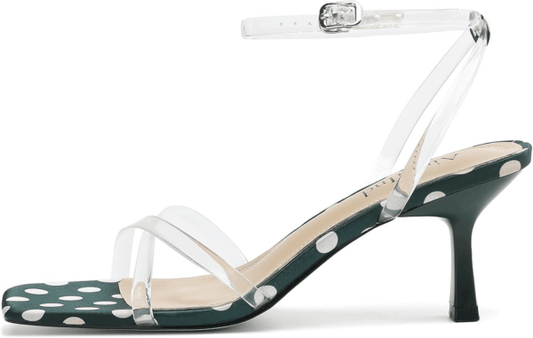 Women'S Sandals Square Open Toe Kitten Heels Strappy Ankle Strap Sandals for Women Comfort Dress Party Shoes - Image 2