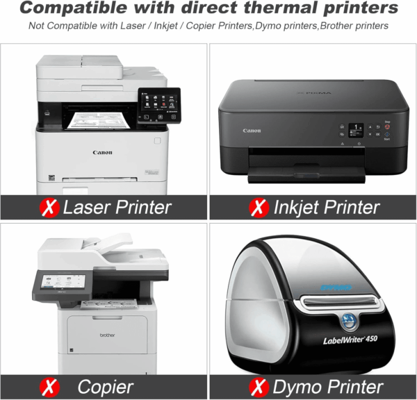 Fanfold 4 X 6 Direct Thermal Labels White Perforated Shipping Label, 500 Labels per Stack,1 Stack - Image 4