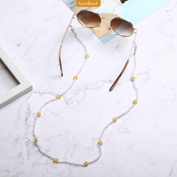 Mask Lanyard Eyeglasses Chain Healing Crystal Beaded Sunglasses Chains with Pearl for Women - Image 6