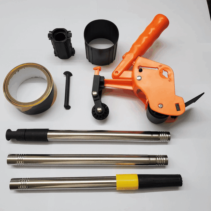 Floor Tape Applicator，Masking Tape Machine Kit with Extendable Pole for Wall and Floor Painting - 2-In-1 Tape Dispenser and Sticker Applicator Tool Set - Image 2