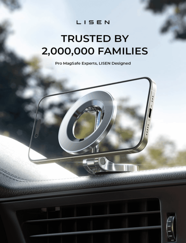 for Magsafe Car Mount, Ultra Magnetic 360 Degree Rotation Dashboard Car Phone Holder, Car Accessories for Iphone, Gifts for Men Women Him Her, Fit for Iphone 16E 16 Pro/Pro Max 15 14 13 12 - Image 2