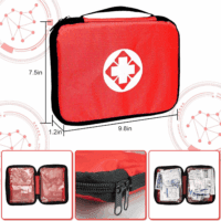 Travel-First Aid-Kit Car-Home 300PCS Survival-Kit Outdoor-Adventure - Small Portable Red Emergency Essential Sets Office Hiking Camping Business Public Must Have First Aid Gear Equipment - Image 7