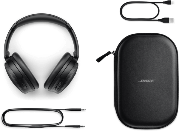 Quietcomfort Bluetooth Headphones, Wireless Headphones with Active over Ear Noise Cancelling and Mic, Deep Bass, up to 24 Hours of Playtime, Black - Image 6