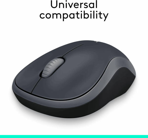 M185 Wireless Mouse, 2.4Ghz with USB Mini Receiver, 12-Month Battery Life, 1000 DPI Optical Tracking, Ambidextrous Pc/Mac/Laptop - Swift Grey - Image 7