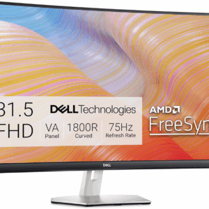 S3222HN Curved Monitor - 31.5-Inch FHD (1920X1080) 75Hz 4Ms 1800R Curved Display, HDMI Connectivity, AMD Freesync Technology, Tilt Adjustability - Silver
