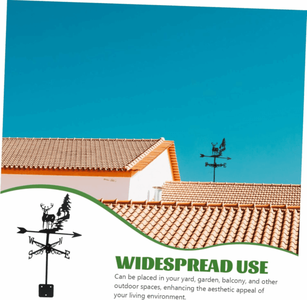 Weather Vane Decorative Roof Weather Vane for Outdoor Decor for Barns Gardens Patios and Rooftops Unique Wind Direction Indicator for Home - Image 9