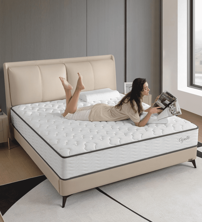 Full Size Mattress,10 Inch Hybrid Full Mattress in a Box with Memory Foam & Individual Pocket Spring for Pain Relief,Medium Firm White Mattresses,Certipur-Us Certified. - Image 2
