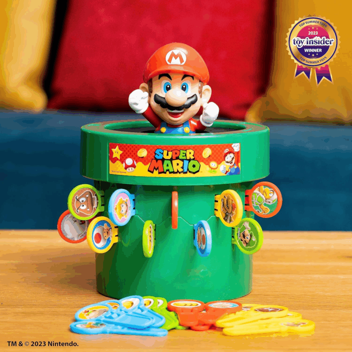 Pop up Super Mario Board Game - Family and Preschool Kids Games for Family Game Night - Kids Activities and Super Mario Toys - Girls and Boys Games - 2-4 Players - Ages 4 Years and Up - Image 2
