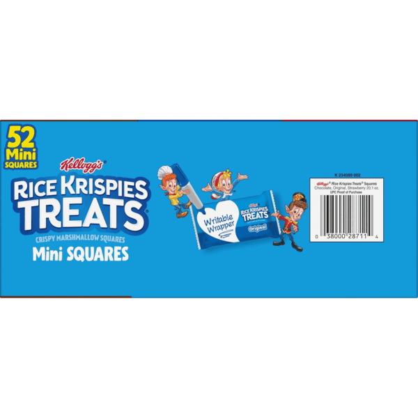 Mini Crispy Marshmallow Squares, Kids Snacks, Lunch Snacks, Variety Pack, 20.1Oz Box (52 Bars) - Image 8