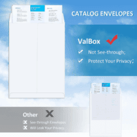 6X9 Self Seal Security Catalog Envelopes 250 Count Small White Envelopes for Mailing, Storage and Organizing - Image 5