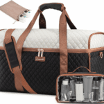 Travel Duffle Bag, Weekender Bags for Women, Carry on Duffel Bags for Airplanes, Overnight Bag with Toiletry Bag, Hospital Bag for Labor and Delivery, Yoga Gym Bag with Wet Pocket, 3Pcs Set