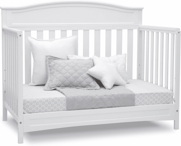 Emery 4-In-1 Convertible Baby Crib - Greenguard Gold Certified, White - Image 9