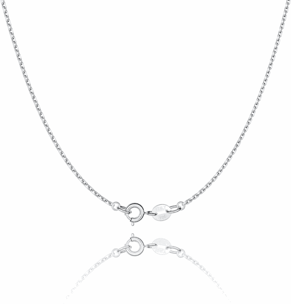 925 Sterling Silver Chain Necklace Chain for Women 1.1Mm Cable Chain Necklace Upgraded Spring-Ring Clasp - Thin & Sturdy - Italian Quality 16/18/20/22/24 Inch