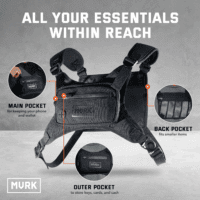 Water Resistant Chest Pack - Running Vest for Workouts, Running Phone Holder Extra Storage, Lightweight Running Pack - Image 2