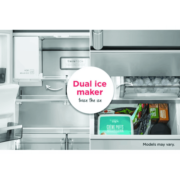 Gallery Standard-Depth 27.8-Cu Ft 3 -Door French Door Refrigerator with Dual Ice Maker with Water and Ice Dispenser ( Fingerprint Resistant Stainless Steel ) ENERGY STAR Certified - Image 7