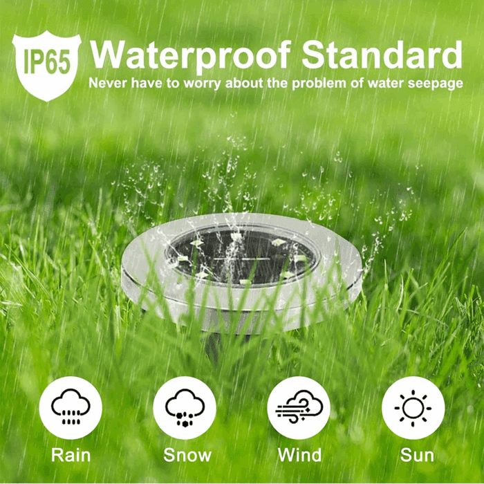 Solar Ground Lights, Waterproof Solar Garden Lights, Upgraded Outdoor Garden Waterproof Bright In-Ground Lights, Landscape Lights for Pathway,Yard,Deck,Lawn,Patio,Walkway (12 Pack Blue Light) - Image 3