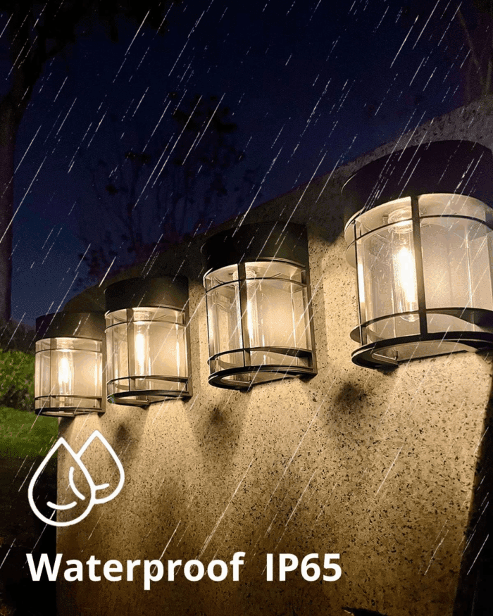 Solar Fence Lights Outdoor, 8 Pack Waterproof Solar Lights Outdoor, Outdoor Solar Light Fence Light for Garden Fence Post Step Stair Backyard - Image 6