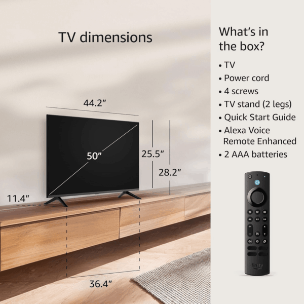 All-New  Fire TV 50" 4-Series 4K UHD Smart TV, Stream Live TV without Cable, 2024 Release - Image 6