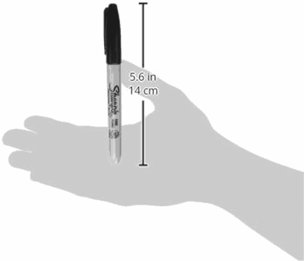 Permanent Markers Set, Quick Drying and Fade Resistant Fine Point Marker for Wood, Plastic, Paper, Metal, and More, Drawing, Coloring, and Poster Marker , Black, 12 Count - Image 3