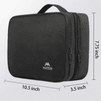 Electronics Organizer Travel Case, Water Resistant Cable Organizer Bag for Travel Essentials, Tech Gifts for Men, Storage Bag as Accessories for Phone, Cord, Tablet, Black - Image 8