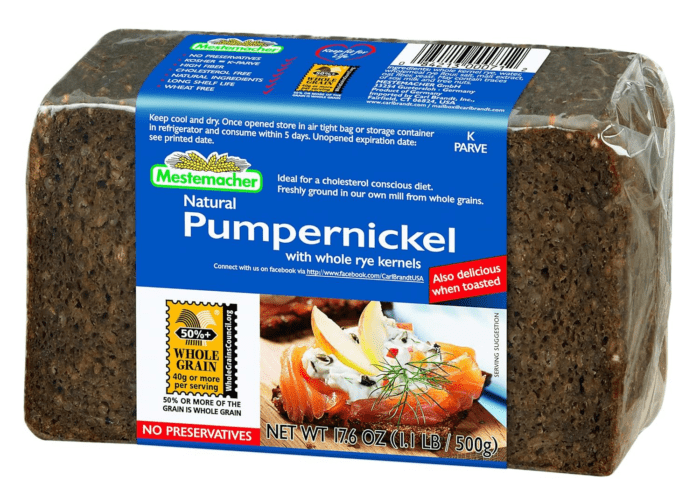 Bread, Pumpernickel, 17.6 Oz, Pack of 12